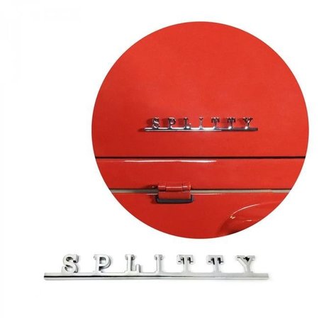 VINTAGE PARTS USA Vintage Parts USA 787800 VW Splitty Script Emblem Badge for Volkswagen Bug Beetle Bus Ghia Thing T2; T3; T4 787800